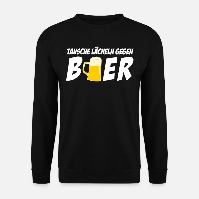 Bier Spruch - Unisex Pullover - Schwarz