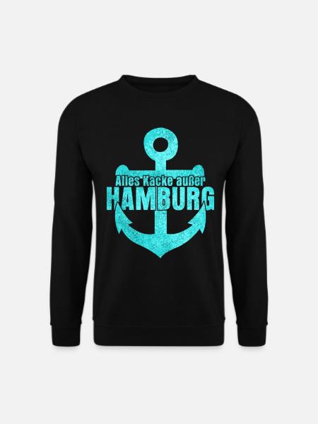 Hamburg Hamburger Hafen - Unisex Pullover - Schwarz