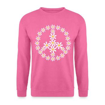 Peace Peace Sign Pacifism - Unisex Sweatshirt - pink - Front