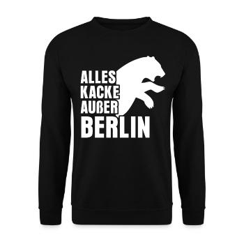 Berlin Spandau Berliner - Sweat-shirt Unisexe - noir - Devant - Alina (178cm) & Michal (187cm)