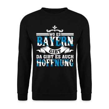 Bayern Witz - Unisex Pullover - Schwarz - Vorne - Alina (178cm) & Michal (187cm)