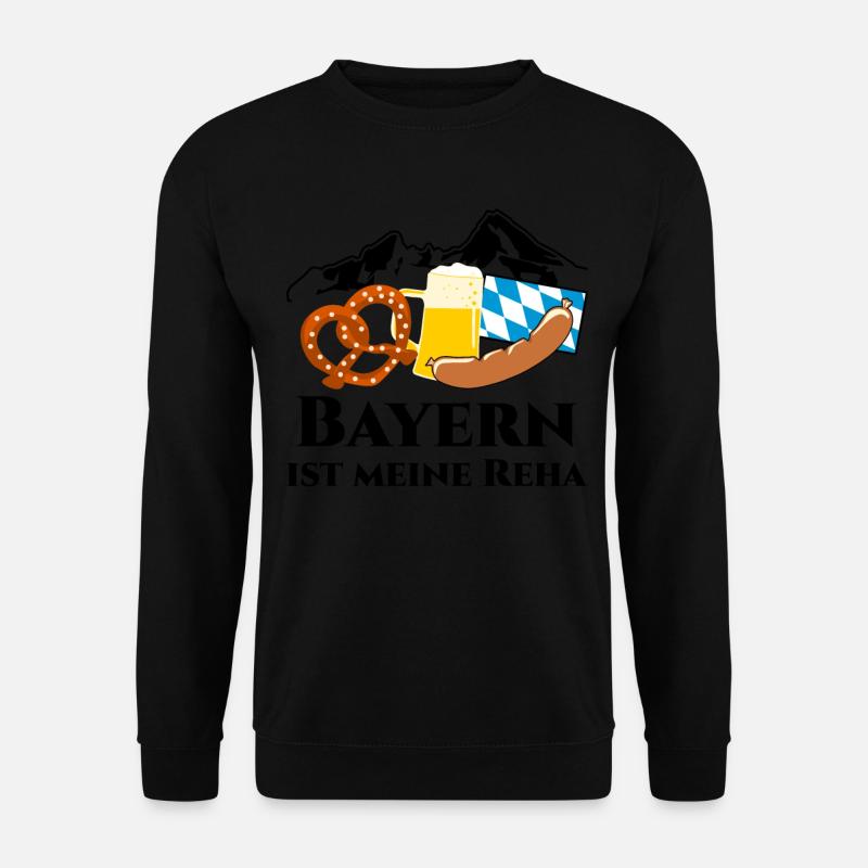 Bayern bayrisches Bier - Unisex Pullover - Schwarz