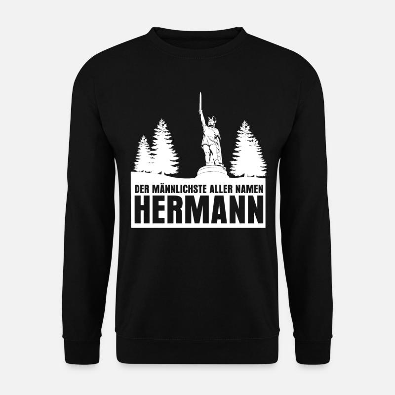Hermannsdenkmal Witz Detmold Lippe - Unisex Pullover - Schwarz