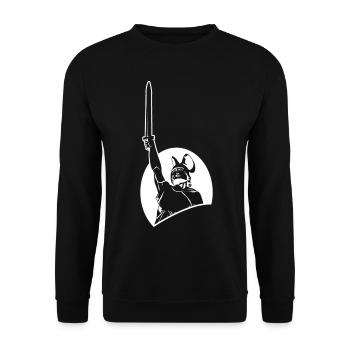 Hermannsdenkmal Varusschlacht - Unisex Pullover - Schwarz - Vorne - Alina (178cm) & Michal (187cm)