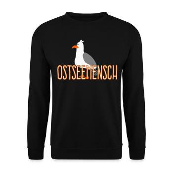 Ostsee Ostseeküste Ostseemensch - Unisex Pullover - Schwarz - Vorne - Alina (178cm) & Michal (187cm)