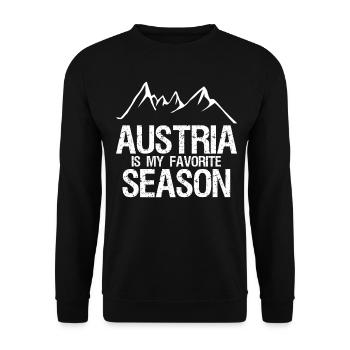 Austria Austrians - Unisex Sweatshirt - black - Front - Alina (178cm) & Michal (187cm)