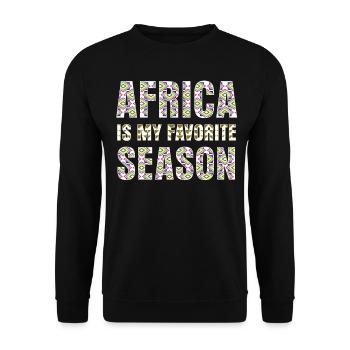 Afrique Africaine - Sweat-shirt Unisexe - noir - Devant - Alina (178cm) & Michal (187cm)