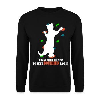 Escalade de bloc de chat - Sweat-shirt Unisexe - noir - Devant - Alina (178cm) & Michal (187cm)