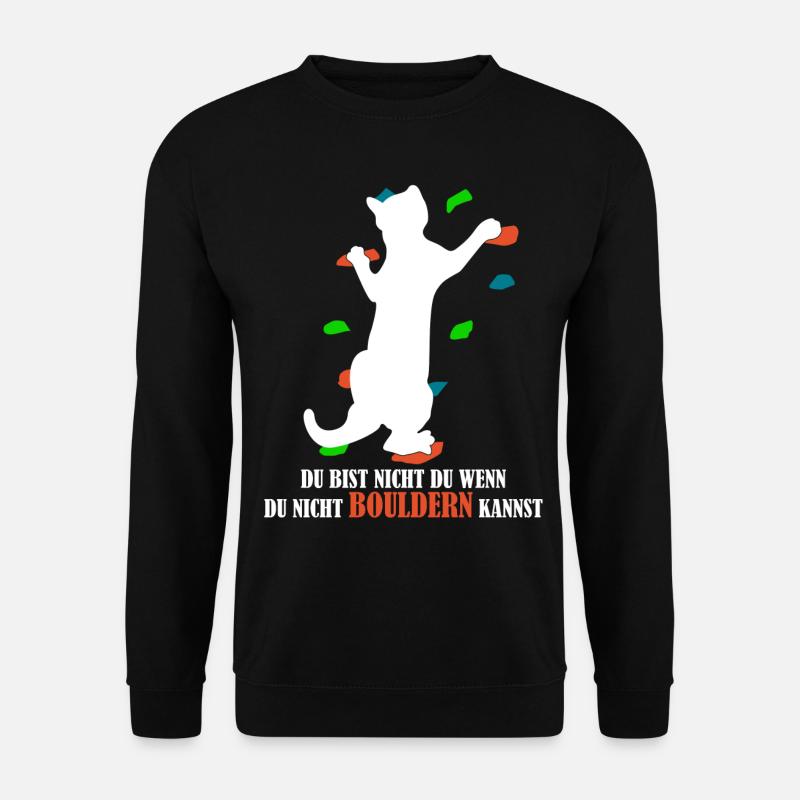 Escalade de bloc de chat - Sweat-shirt Unisexe - noir