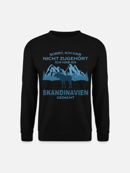 Skandinavien Elch Skandinavier - Unisex Pullover - Schwarz