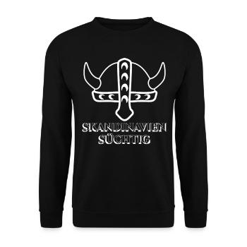 Skandinavien Wikinger - Unisex Pullover - Schwarz - Vorne - Alina (178cm) & Michal (187cm)