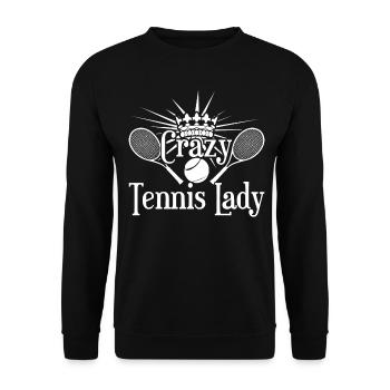 Joueur de tennis Balles de tennis - Sweat-shirt Unisexe - noir - Devant - Alina (178cm) & Michal (187cm)