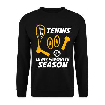 Tennis Dicton Raquette de tennis - Sweat-shirt Unisexe - noir - Devant - Alina (178cm) & Michal (187cm)