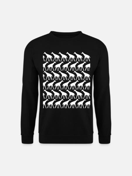 Giraffe many giraffes - Unisex Sweatshirt - black
