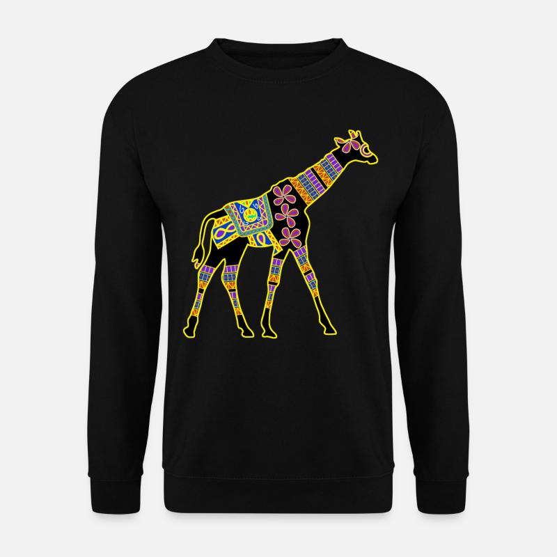 Giraffe Pattern Giraffe - Unisex Sweatshirt - black