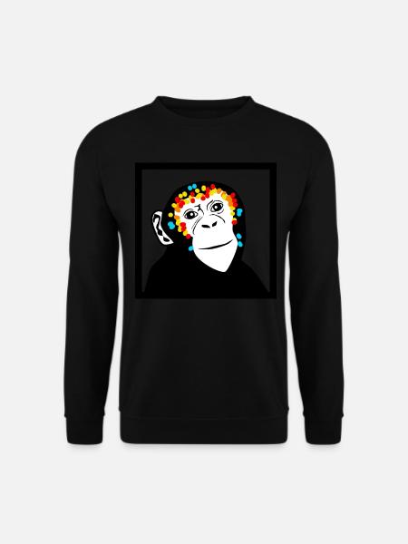 Scimmia Scimmia Faccia Scimmia - Felpa unisex - nero