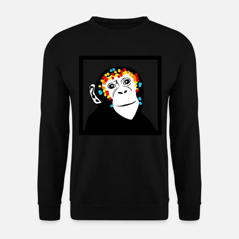 Monkey Monkey Face Monkey - Unisex Sweatshirt - black