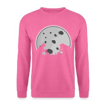 Singes jouant aux échecs - Sweat-shirt Unisexe - rose - Devant