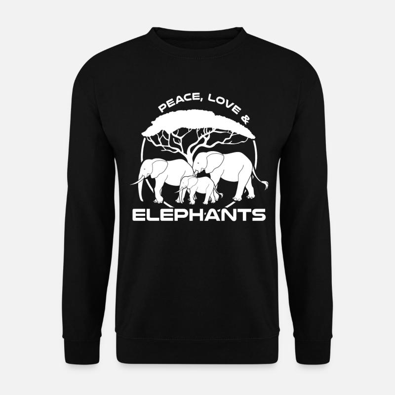 Elephant Safari Elephant - Unisex Sweatshirt - black