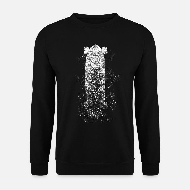 Longboard Longboarding Rain Longboarder - Sweat-shirt Unisexe - noir