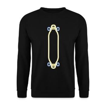 Longboarder Longboard Longboarding - Sweat-shirt Unisexe - noir - Devant - Alina (178cm) & Michal (187cm)