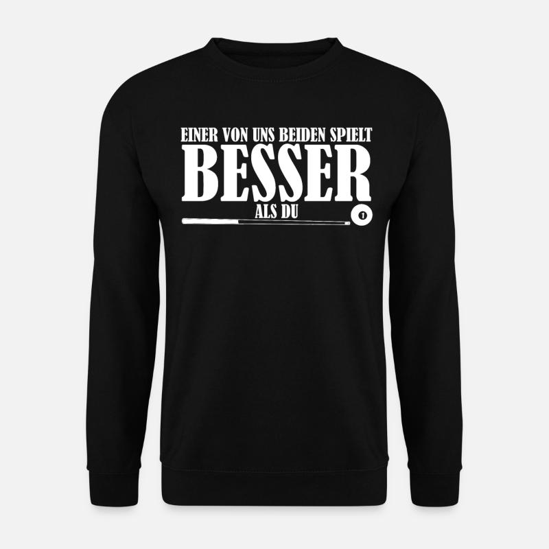 Billard Poolbillard Snooker - Unisex Pullover - Schwarz