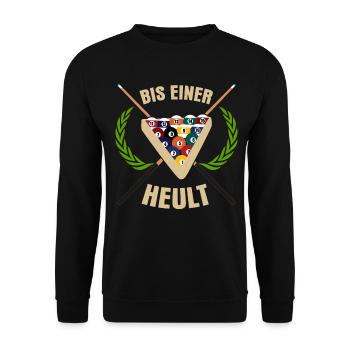 Billard Billard Billard Joueur - Sweat-shirt Unisexe - noir - Devant - Alina (178cm) & Michal (187cm)