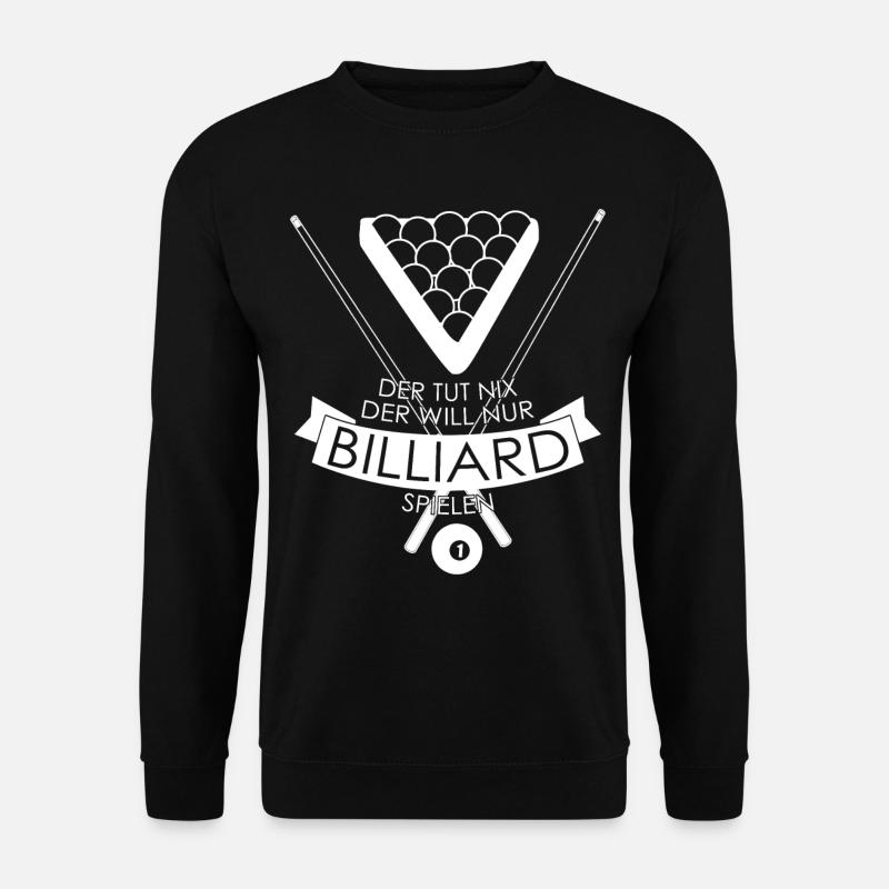 Billard Poolbillard Billardtisch Snooker - Unisex Pullover - Schwarz