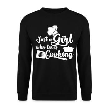 Cuisinier Cuisine Cuisine Chapeau de chef - Sweat-shirt Unisexe - noir - Devant - Alina (178cm) & Michal (187cm)