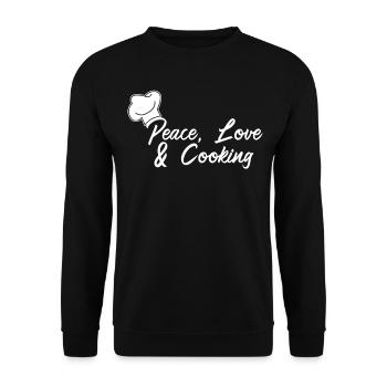 Chapeau de chef Cuisine Chef Chef - Sweat-shirt Unisexe - noir - Devant - Alina (178cm) & Michal (187cm)