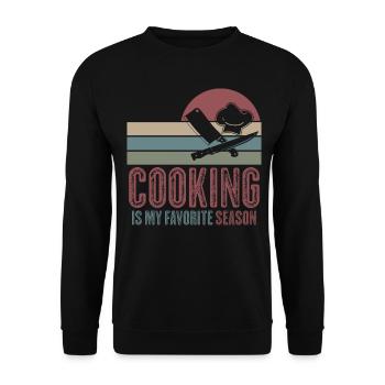 Chapeau de chef Cuisine Chef Chef Cuisine - Sweat-shirt Unisexe - noir - Devant - Alina (178cm) & Michal (187cm)