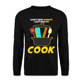 Chapeau de chef Cuisson Cuisson Cuisine - Sweat-shirt Unisexe - noir - Devant - Alina (178cm) & Michal (187cm)