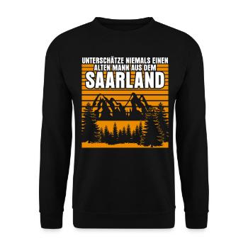 Vieux Sarrois - Sweat-shirt Unisexe - noir - Devant - Alina (178cm) & Michal (187cm)