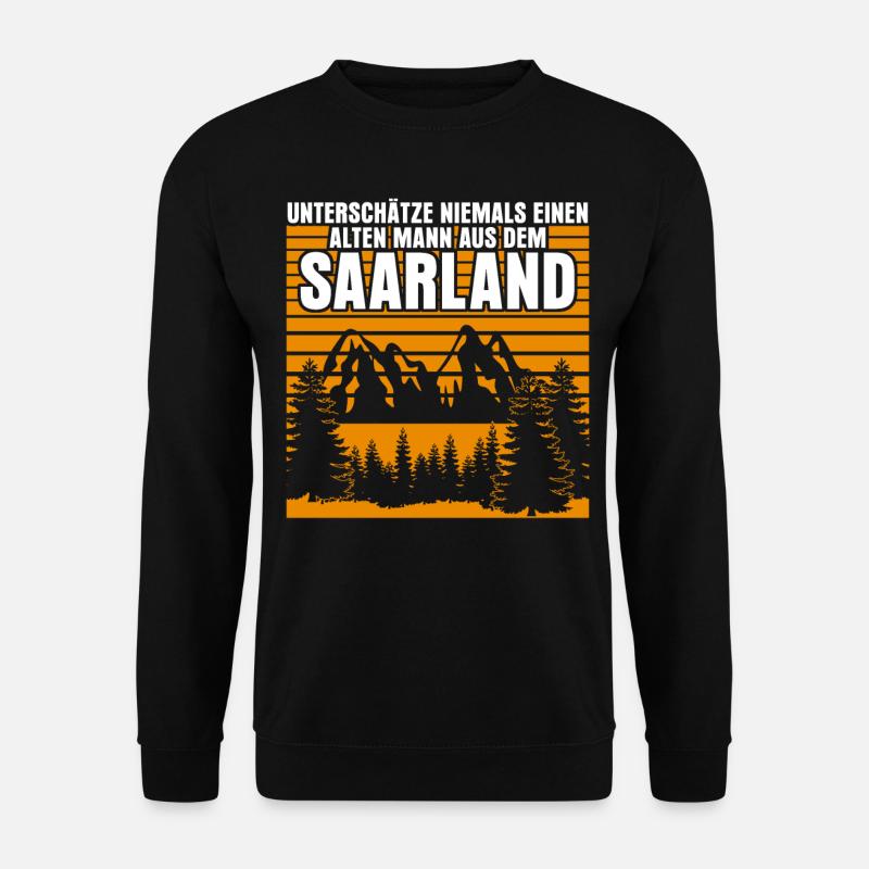 Saarland old Saarlanders - Unisex Sweatshirt - black