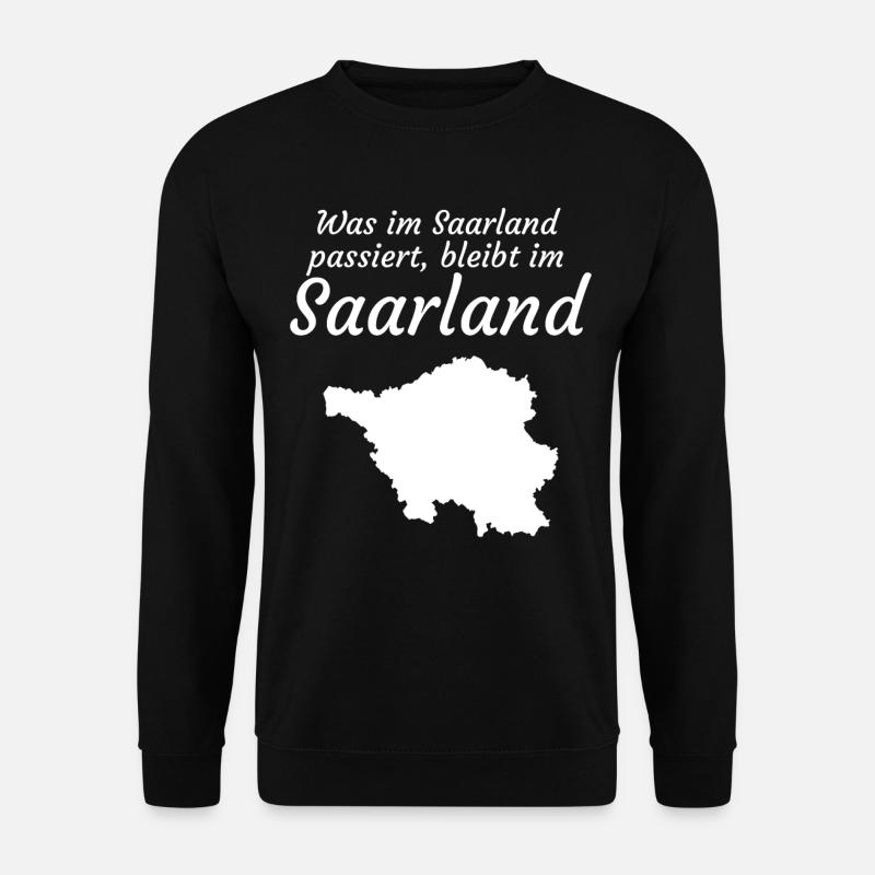 Saarland saarländisch Saarländer - Unisex Pullover - Schwarz