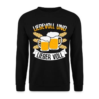 Bier Alkohol Junggesellenabschied - Unisex Pullover - Schwarz - Vorne - Alina (178cm) & Michal (187cm)