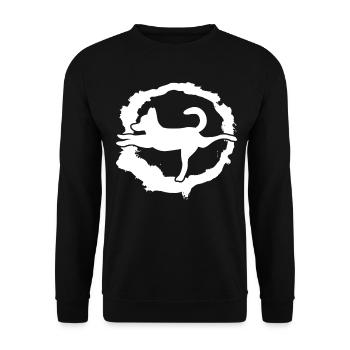 Yoga avec Dog Dog Meditation - Sweat-shirt Unisexe - noir - Devant - Alina (178cm) & Michal (187cm)
