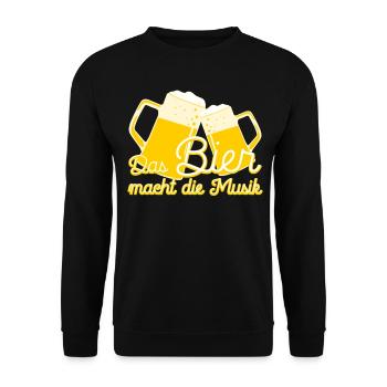 Bier Alkohol Junggesellenabschied Saufen - Unisex Pullover - Schwarz - Vorne - Alina (178cm) & Michal (187cm)