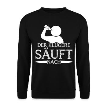 Saufen Bier Alkohol Party Mallorca - Unisex Pullover - Schwarz - Vorne - Alina (178cm) & Michal (187cm)