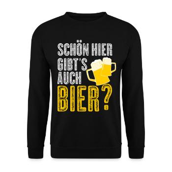 Bier Party Saufen Mallorca Alkohol - Unisex Pullover - Schwarz - Vorne - Alina (178cm) & Michal (187cm)
