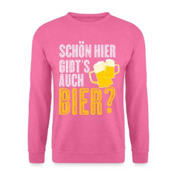Bier Party Saufen Mallorca Alkohol - Unisex Pullover - Pink - Vorne