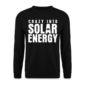 Cellule solaire Énergie solaire Photovoltaïque - Sweat-shirt Unisexe - noir - Devant - Alina (178cm) & Michal (187cm)