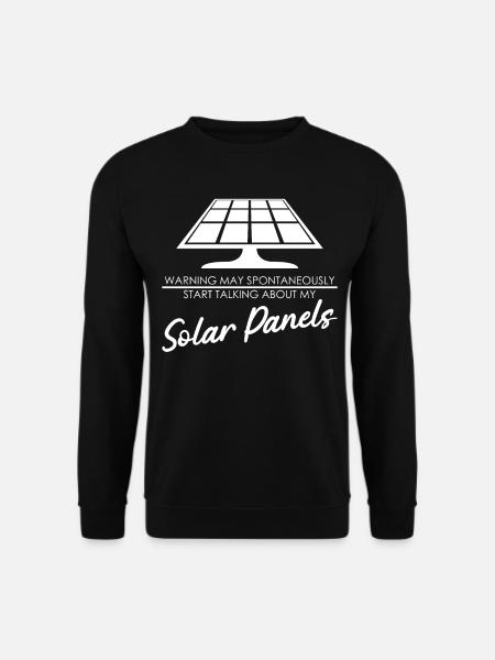 Solarzelle Sonne Erneuerbare Energie - Unisex Pullover - Schwarz