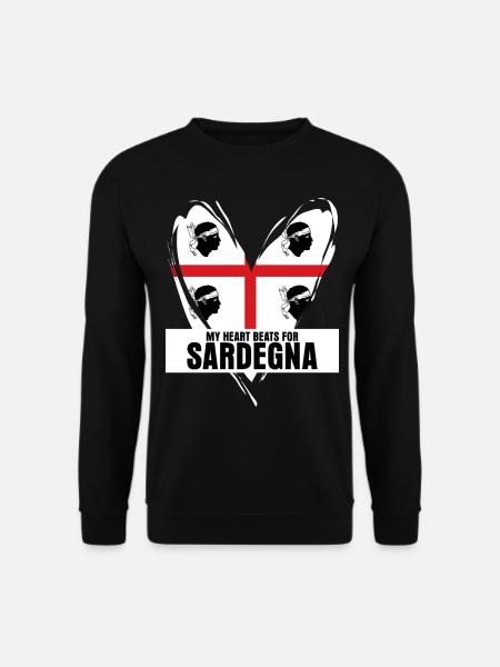 Sardegna Sardinien Herz Sardinia - Unisex Pullover - Schwarz