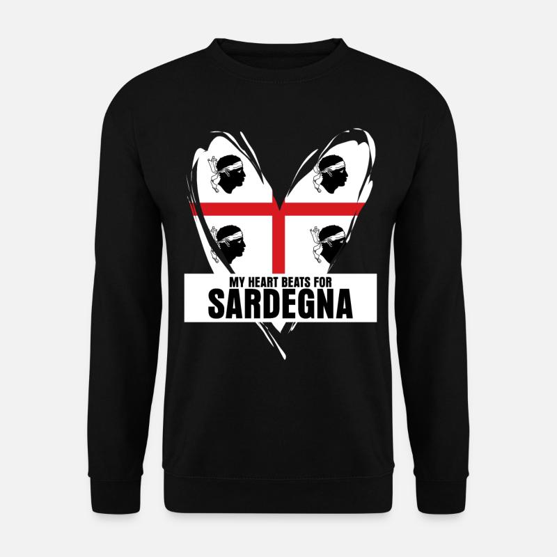 Sardegna Sardinia Heart Sardinia - Unisex Sweatshirt - black