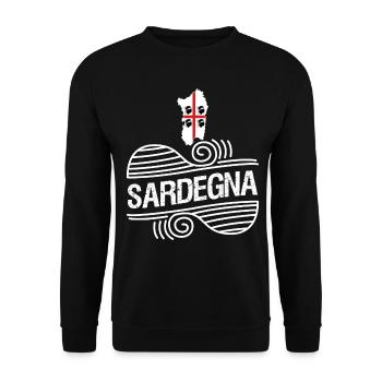 Sardegna Holidays Sardinia Sardinia - Unisex Sweatshirt - black - Front - Alina (178cm) & Michal (187cm)