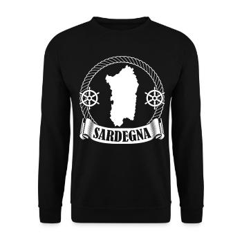Sardinien Sardegna Sardinia - Unisex Sweatshirt - black - Front - Alina (178cm) & Michal (187cm)