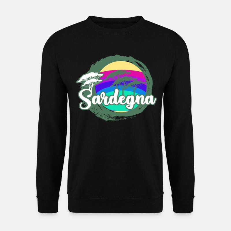 Sardinien Retro Sardegna Sardinia - Unisex Pullover - Schwarz