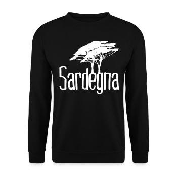 Sardinia Trees Sardegna Sardinia - Unisex Sweatshirt - black - Front - Alina (178cm) & Michal (187cm)