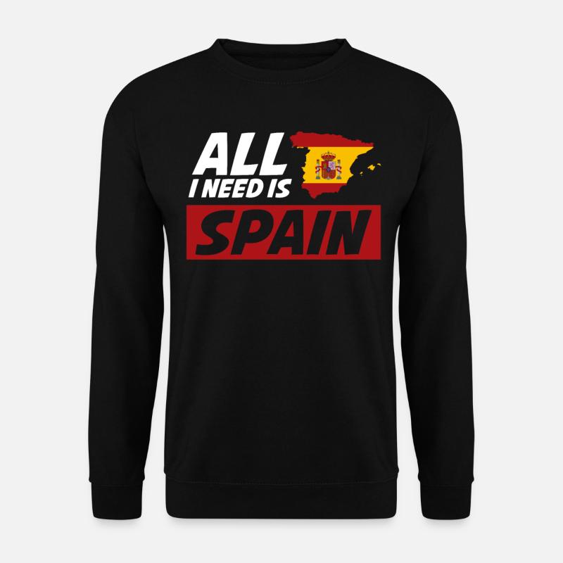 Spain Holidays Spanish - Unisex Sweatshirt - black